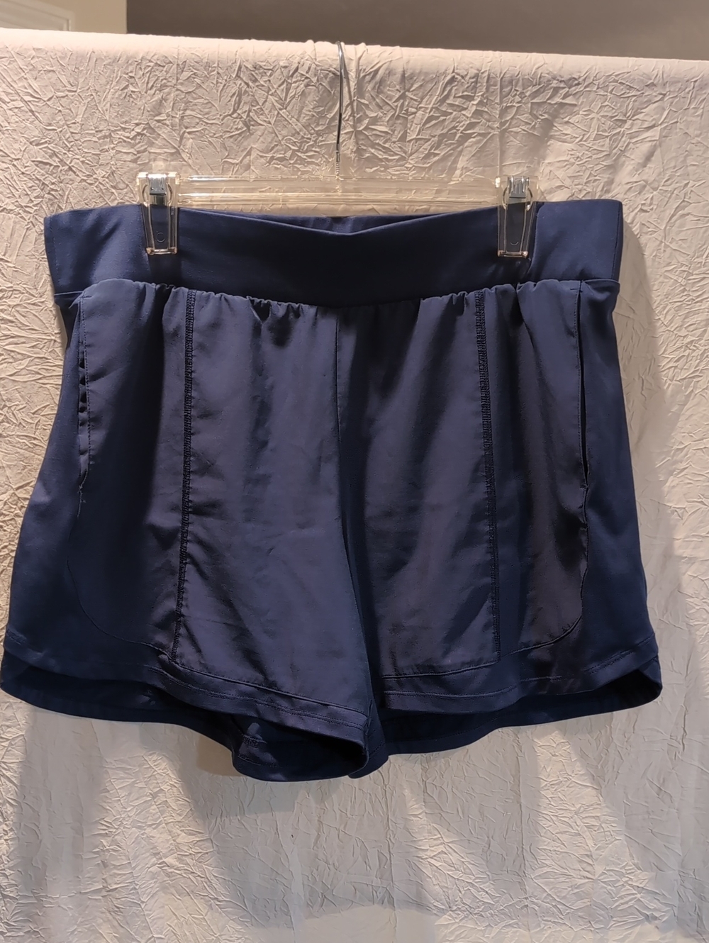 Plus SizeWomens Blue/Gray Athletic Shorts - Comfortable High-Waist Active Shorts